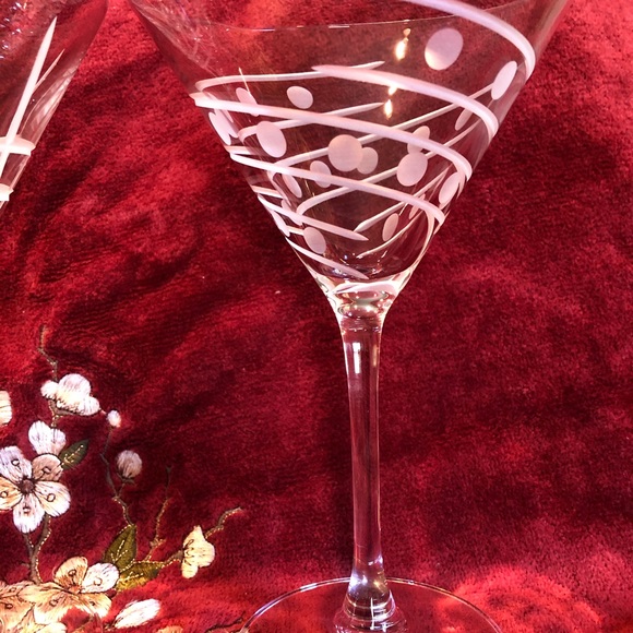 Crystal martini glasses - Picture 3 of 5